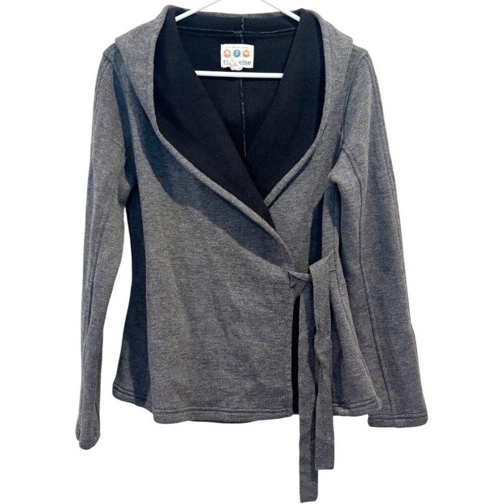 Title Nine Wool Blend Wrap It Up Hooded  Jacket Size Small